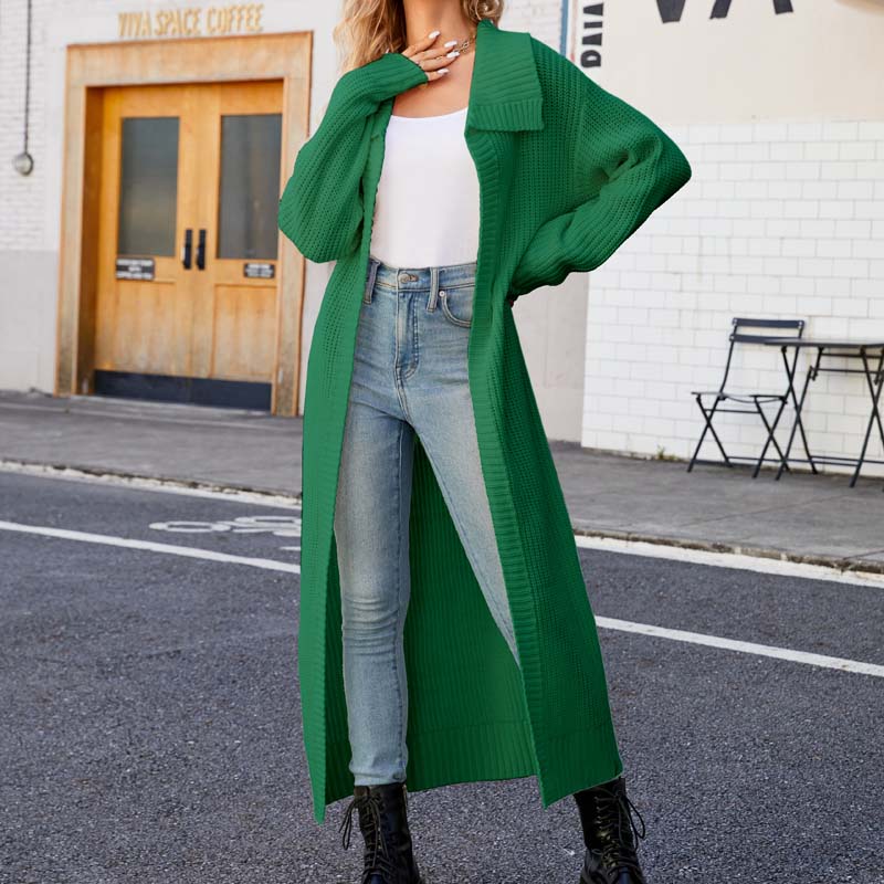 Casual Long Cardigan - Soft Cotton Blend for All Seasons