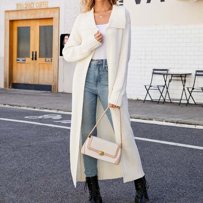 Casual Long Cardigan - Soft Cotton Blend for All Seasons