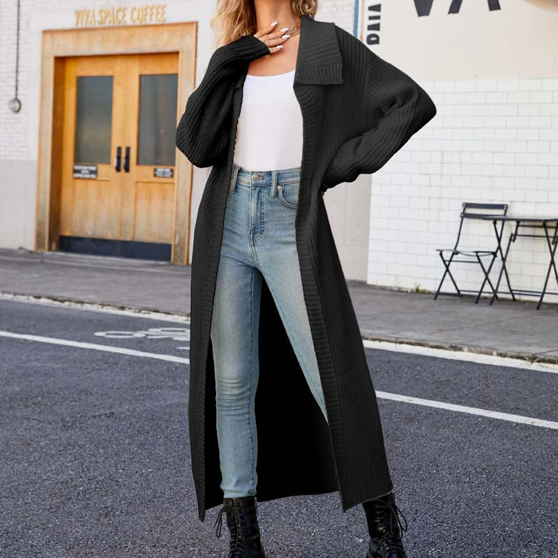 Casual Long Cardigan - Soft Cotton Blend for All Seasons