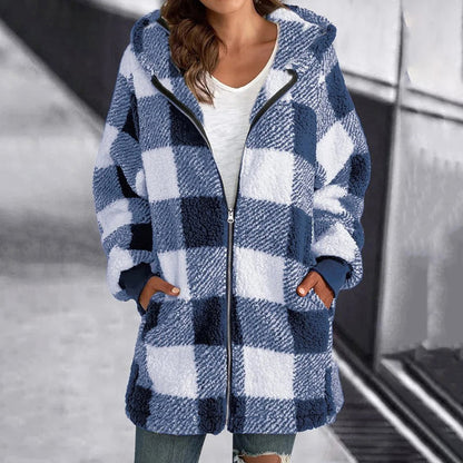 Casual Plaid Jacket - Stylish Comfort for Spring & Autumn Wear