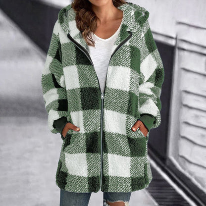 Casual Plaid Jacket - Stylish Comfort for Spring & Autumn Wear