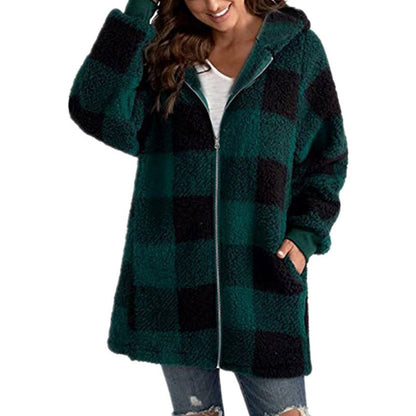 Casual Plaid Jacket - Stylish Comfort for Spring & Autumn Wear