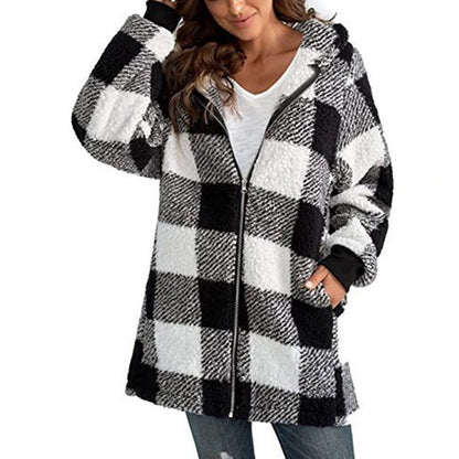 Casual Plaid Jacket - Stylish Comfort for Spring & Autumn Wear