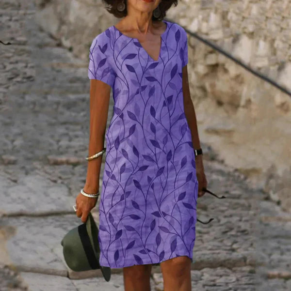Casual V-Neck Dress - Effortless Style & Unmatched Comfort