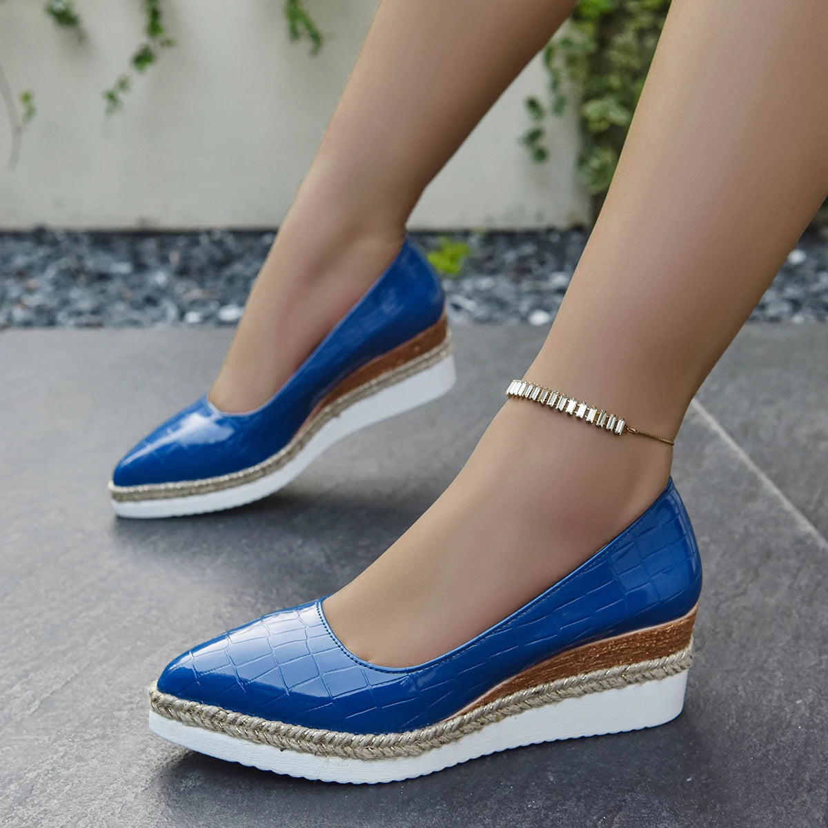 Catalina Skye Heels - Stylish Vegan Leather Wedge with All-Day Comfort