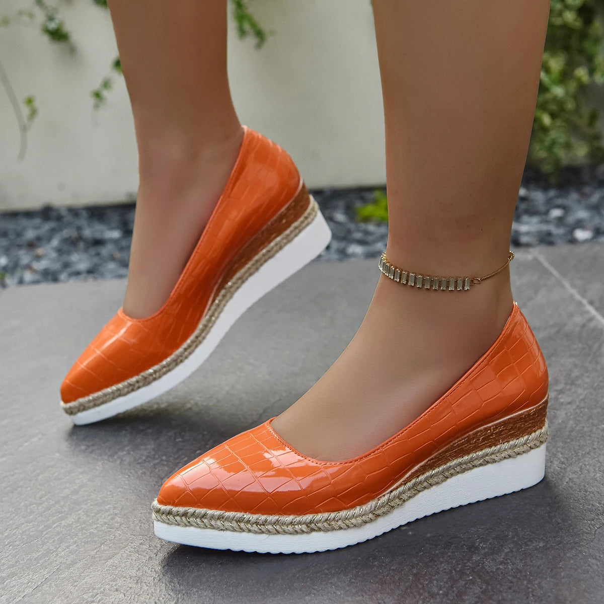 Catalina Skye Heels - Stylish Vegan Leather Wedge with All-Day Comfort