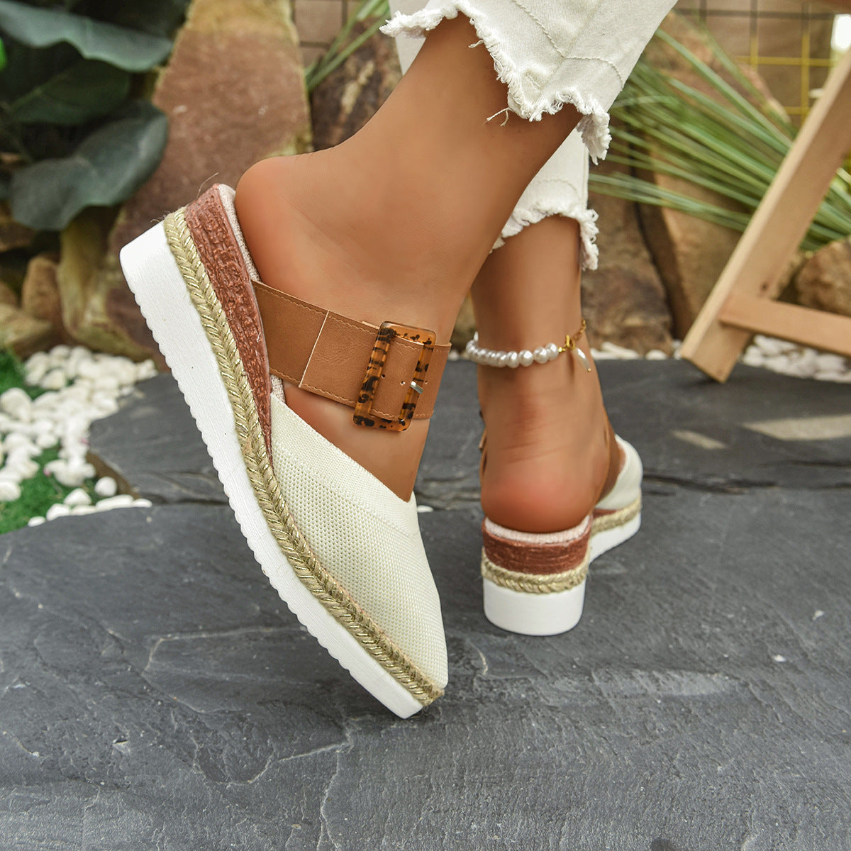 Catalina Strap Slides - Adjustable, Breathable Comfort for All-Day Wear