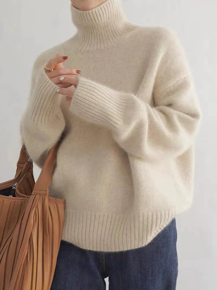 Sweater Women - Luxurious Turtleneck Style & Comfort