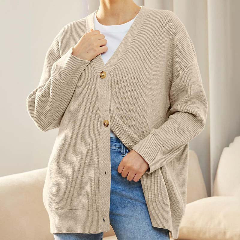 Cozy Knit Long Cardigan - Stylish Layering Essential for Women