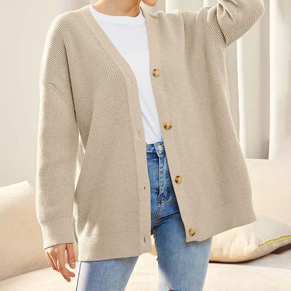 Cozy Knit Long Cardigan - Stylish Layering Essential for Women