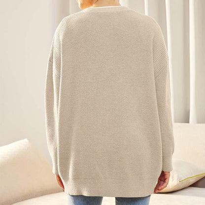 Cozy Knit Long Cardigan - Stylish Layering Essential for Women