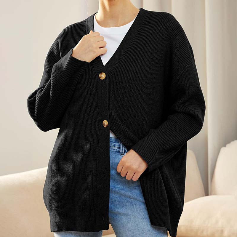 Cozy Knit Long Cardigan - Stylish Layering Essential for Women
