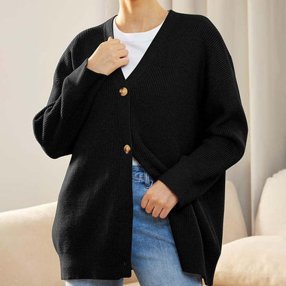 Cozy Knit Long Cardigan - Stylish Layering Essential for Women