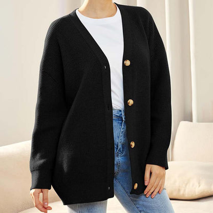 Cozy Knit Long Cardigan - Stylish Layering Essential for Women