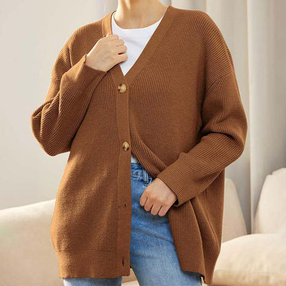 Cozy Knit Long Cardigan - Stylish Layering Essential for Women
