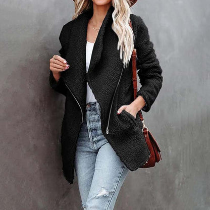 Cozy Plush Coat - Warm, Stylish Winter Outerwear for Women
