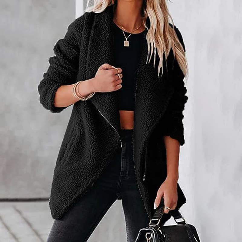 Cozy Plush Coat - Warm, Stylish Winter Outerwear for Women