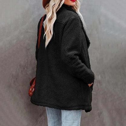 Cozy Plush Coat - Warm, Stylish Winter Outerwear for Women