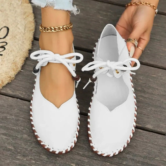 Elara Black Flats - Cloud-Like Comfort & Breathable Vegan Leather