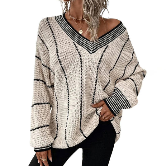 Casual Striped Knit Pullover | Stylish and Comfortable Sweater