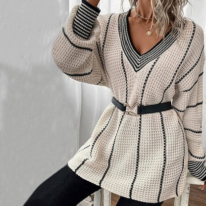 Casual Striped Knit Pullover | Stylish and Comfortable Sweater