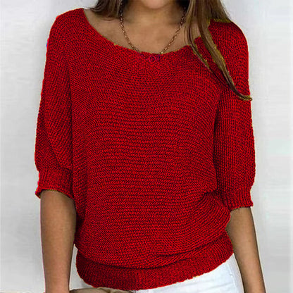 Casual Solid Colour Pullover | Stylish Everyday Wear