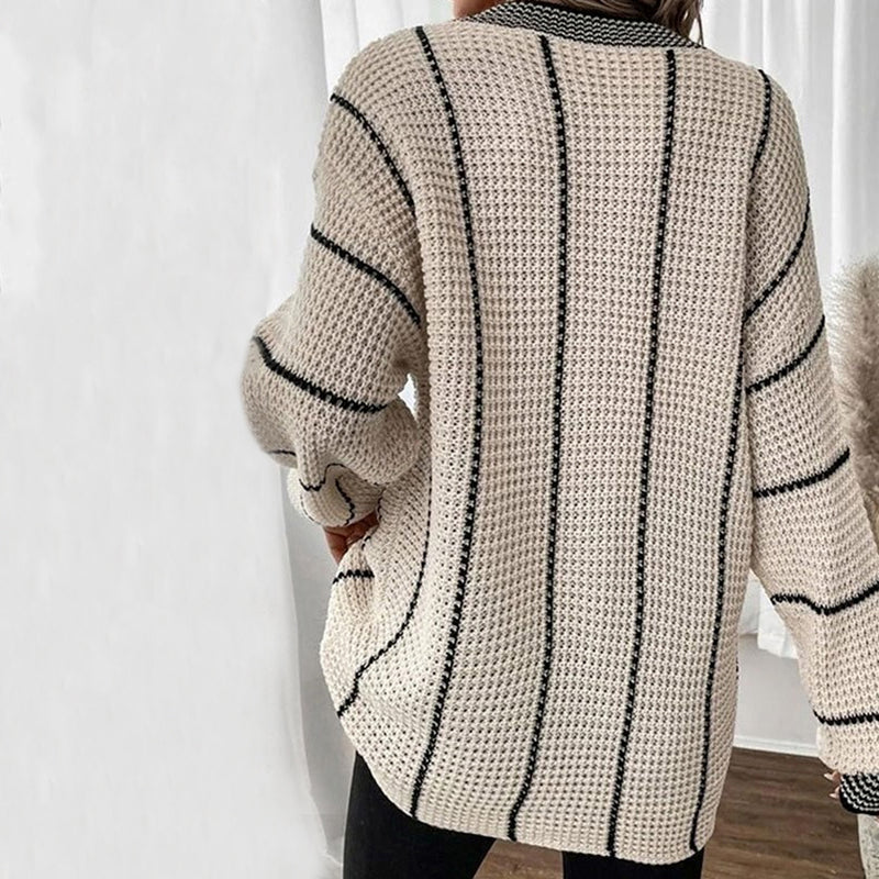 Casual Striped Knit Pullover | Stylish and Comfortable Sweater