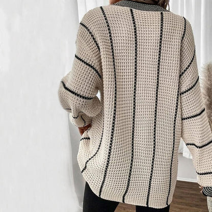 Casual Striped Knit Pullover | Stylish and Comfortable Sweater