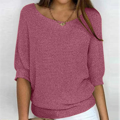 Casual Solid Colour Pullover | Stylish Everyday Wear