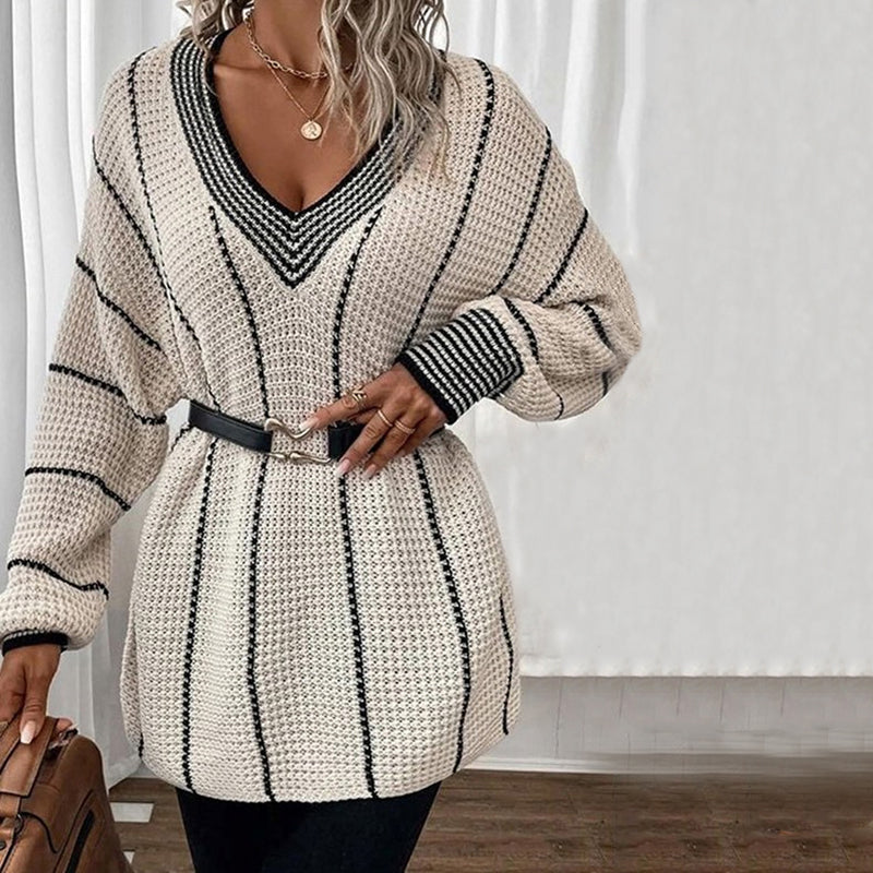 Casual Striped Knit Pullover | Stylish and Comfortable Sweater