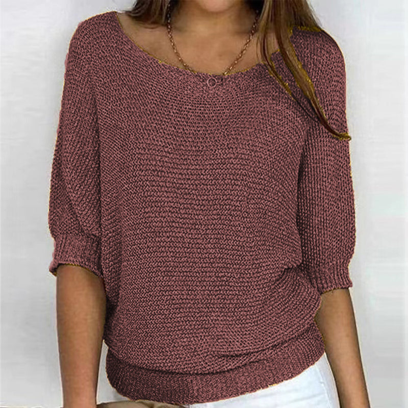 Casual Solid Colour Pullover | Stylish Everyday Wear