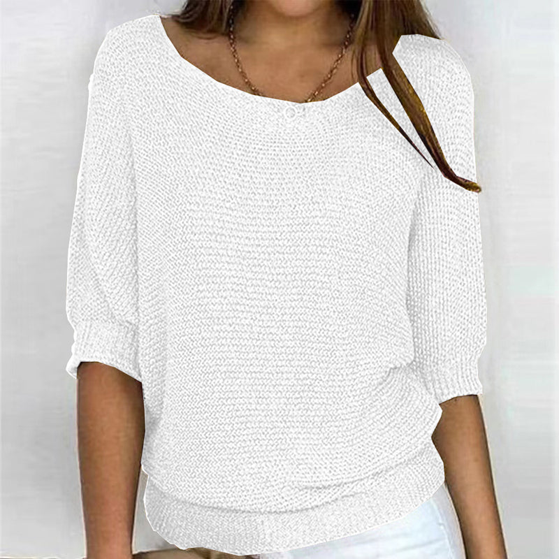 Casual Solid Colour Pullover | Stylish Everyday Wear