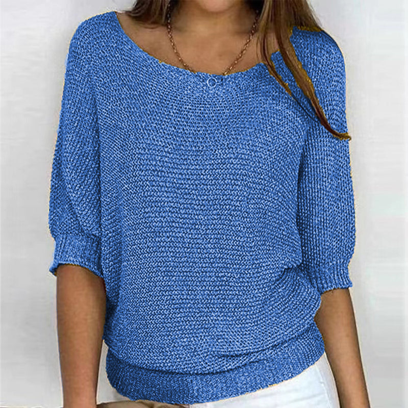 Casual Solid Colour Pullover | Stylish Everyday Wear