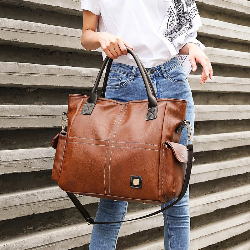 Large Leather Tote Bag