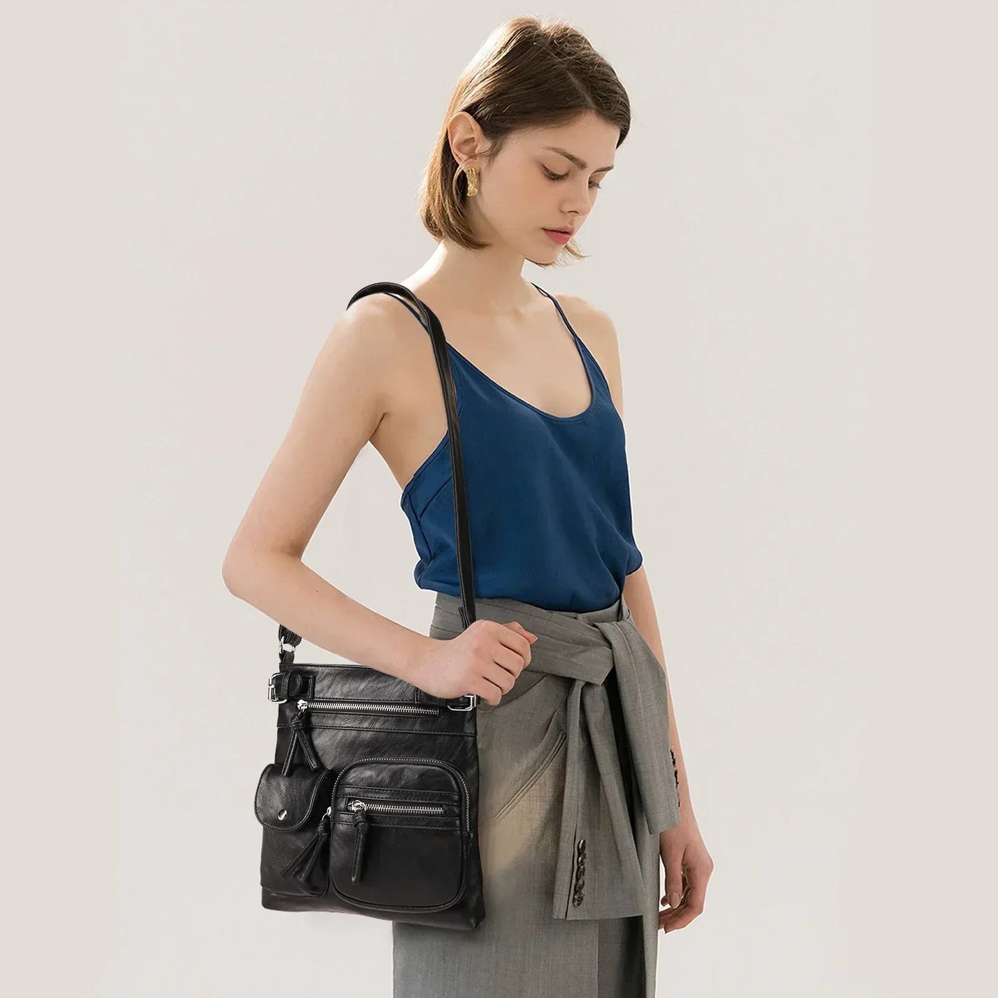 Soft Leather Shoulder Bag