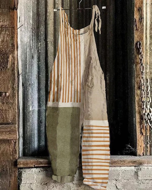 Vintage Wide-Leg Jumpsuit - Effortless Style & Comfort for Women