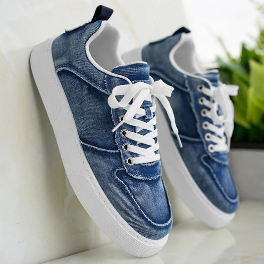 Vanton Denim Sneakers - Lightweight, Breathable, All-Day Comfort