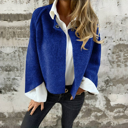 Vintage Casual Jacket - Soft Cotton-Cashmere Blend for All Seasons