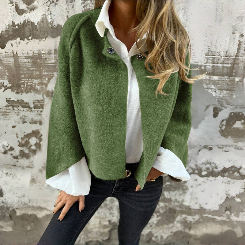 Vintage Casual Jacket - Soft Cotton-Cashmere Blend for All Seasons