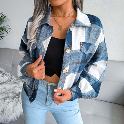 Vintage Checkered Jacket - Cozy Style for All Seasons