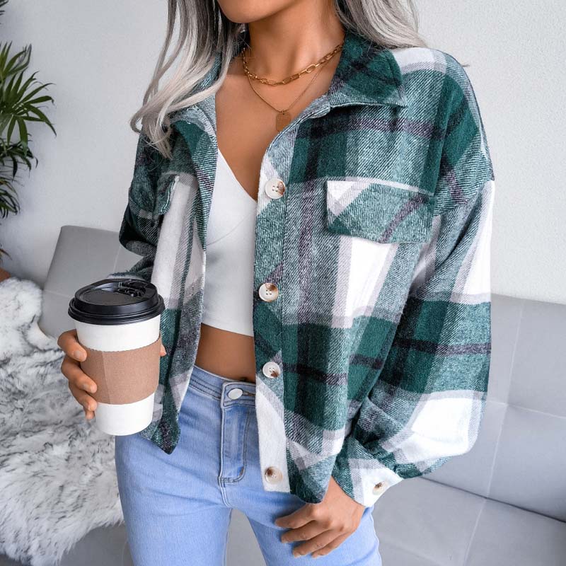 Vintage Checkered Jacket - Cozy Style for All Seasons