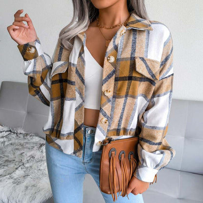 Vintage Checkered Jacket - Cozy Style for All Seasons