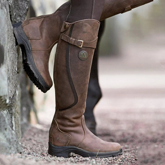 Women's Knee High Boots - Premium Orthopaedic Leather for Stylish Comfort