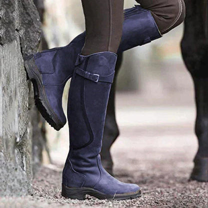 Women's Knee High Boots - Premium Orthopaedic Leather for Stylish Comfort