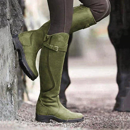 Women's Knee High Boots - Premium Orthopaedic Leather for Stylish Comfort