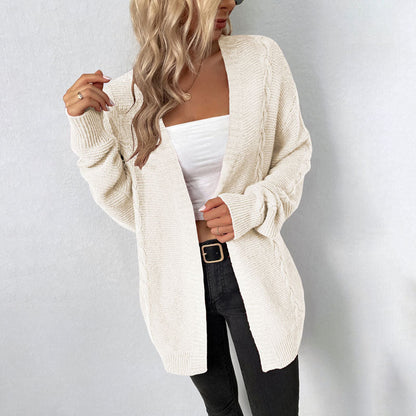 Women's Long Black Cardigan - Cozy Comfort with Pockets for All Seasons