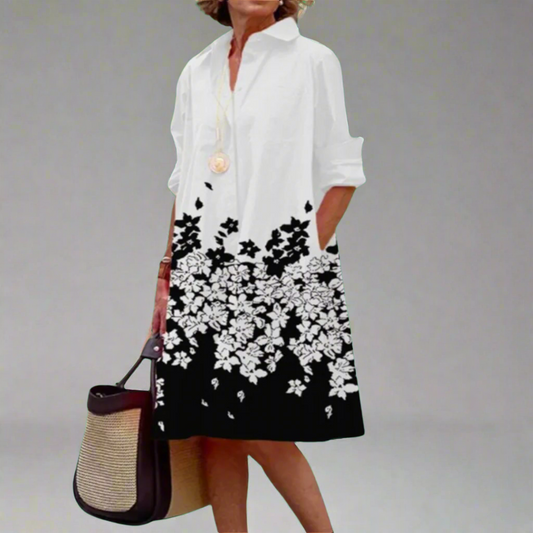 Women's Midi Dress - Lightweight Floral Summer Dress for Every Occasion