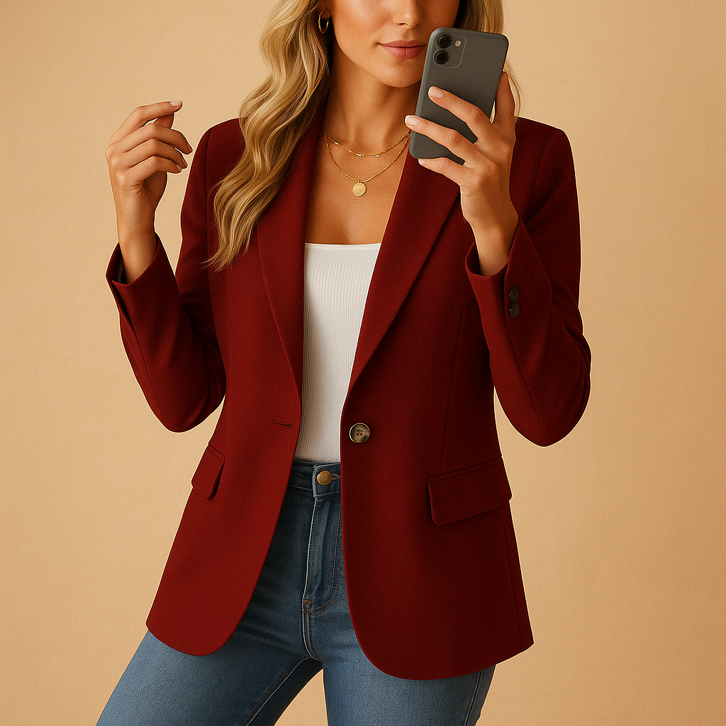 Yara Womens Blazer - Stylish Black Blazer for Women with Tailored Fit