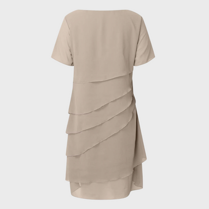 Womens Dress - Elegant Chiffon Summer Wedding Guest & Cocktail Style