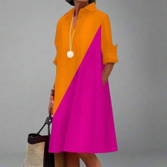 Womens Dress - Lightweight Summer Style with Gradient 3D Print